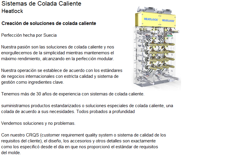 Sistemas de Colada Caliente