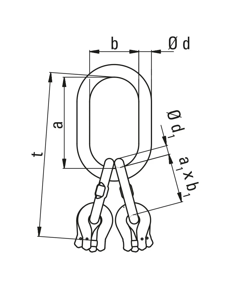 MAXNORM Master link with clevis connector MAGV 4 2.webp