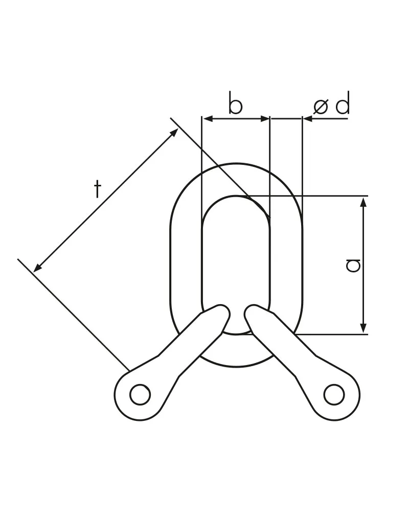 NORM8 Master link with clevis connector TBGV 2 2.webp